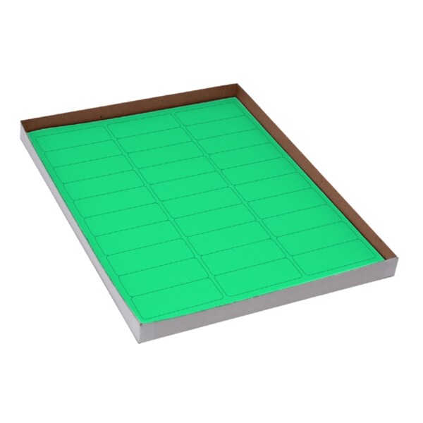 Cryo Label Laser Sheets 67x25mm for Racks/Boxes Green